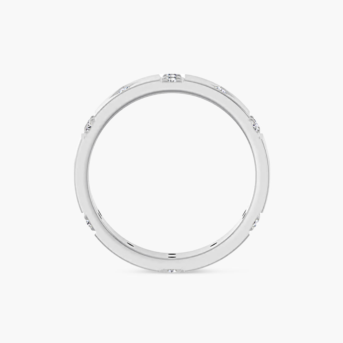 Diamond Mens Accented Band