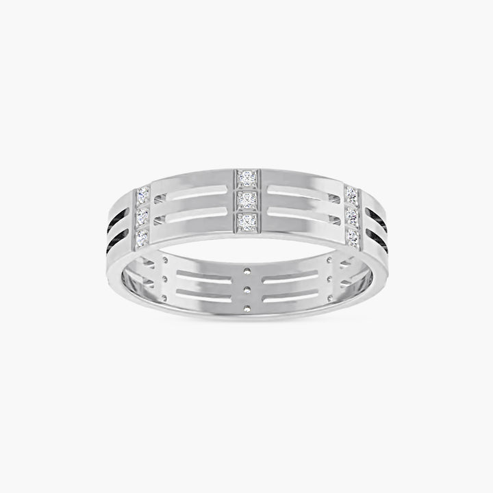 1/8 CTW Natural Diamond Patterned Eternity Band