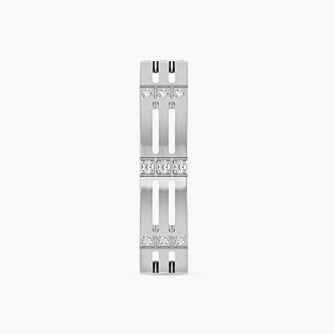 1/8 CTW Natural Diamond Patterned Eternity Band