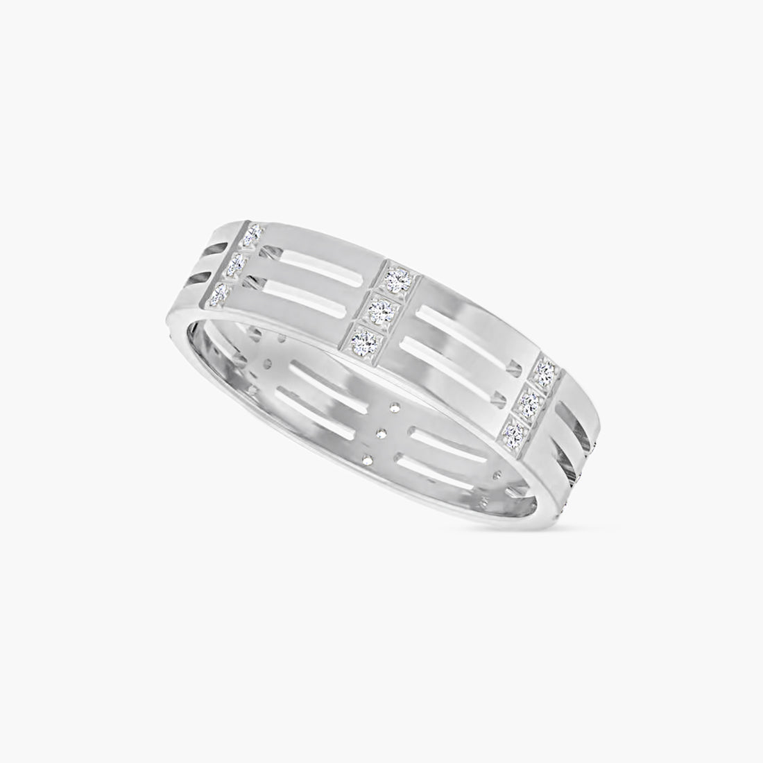 1/8 CTW Natural Diamond Patterned Eternity Band