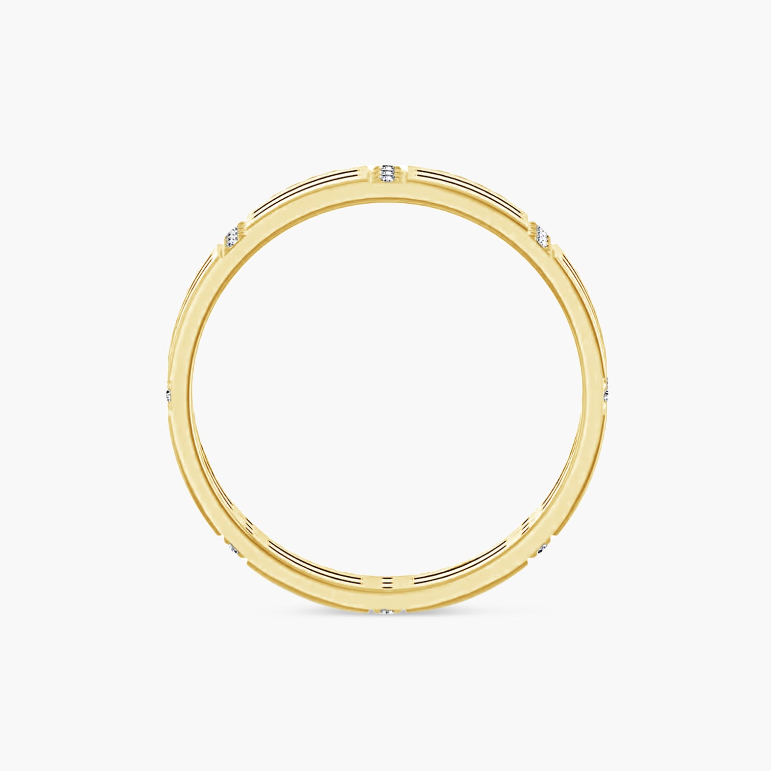 1/8 CTW Natural Diamond Patterned Eternity Band