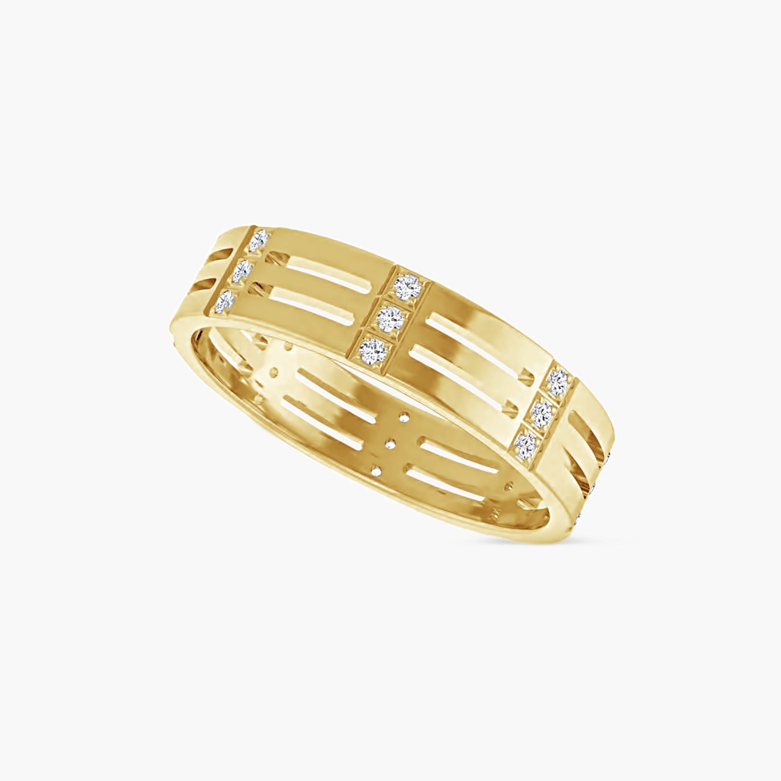 1/8 CTW Natural Diamond Patterned Eternity Band