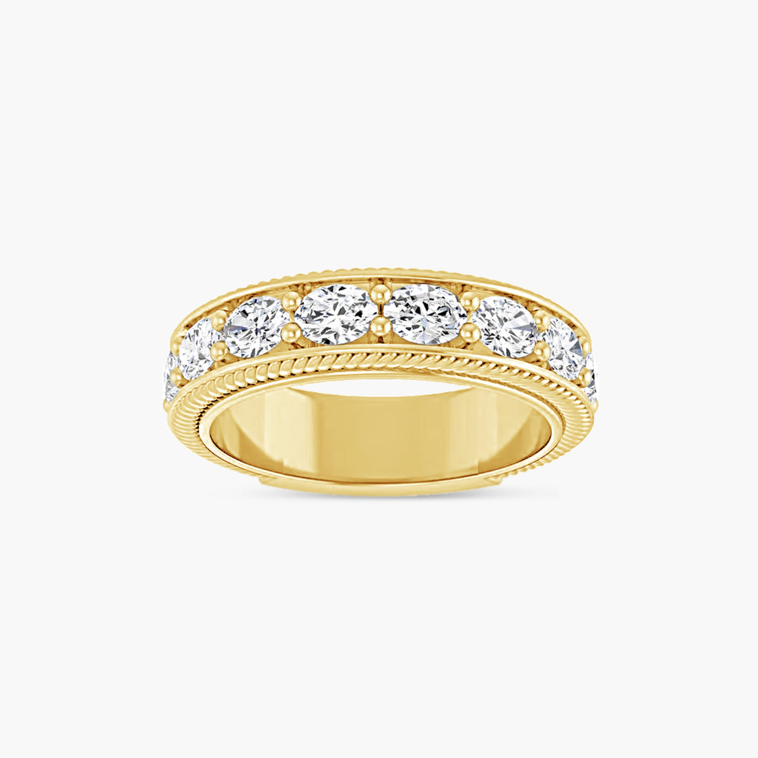 Oval Rope Anniversary Band