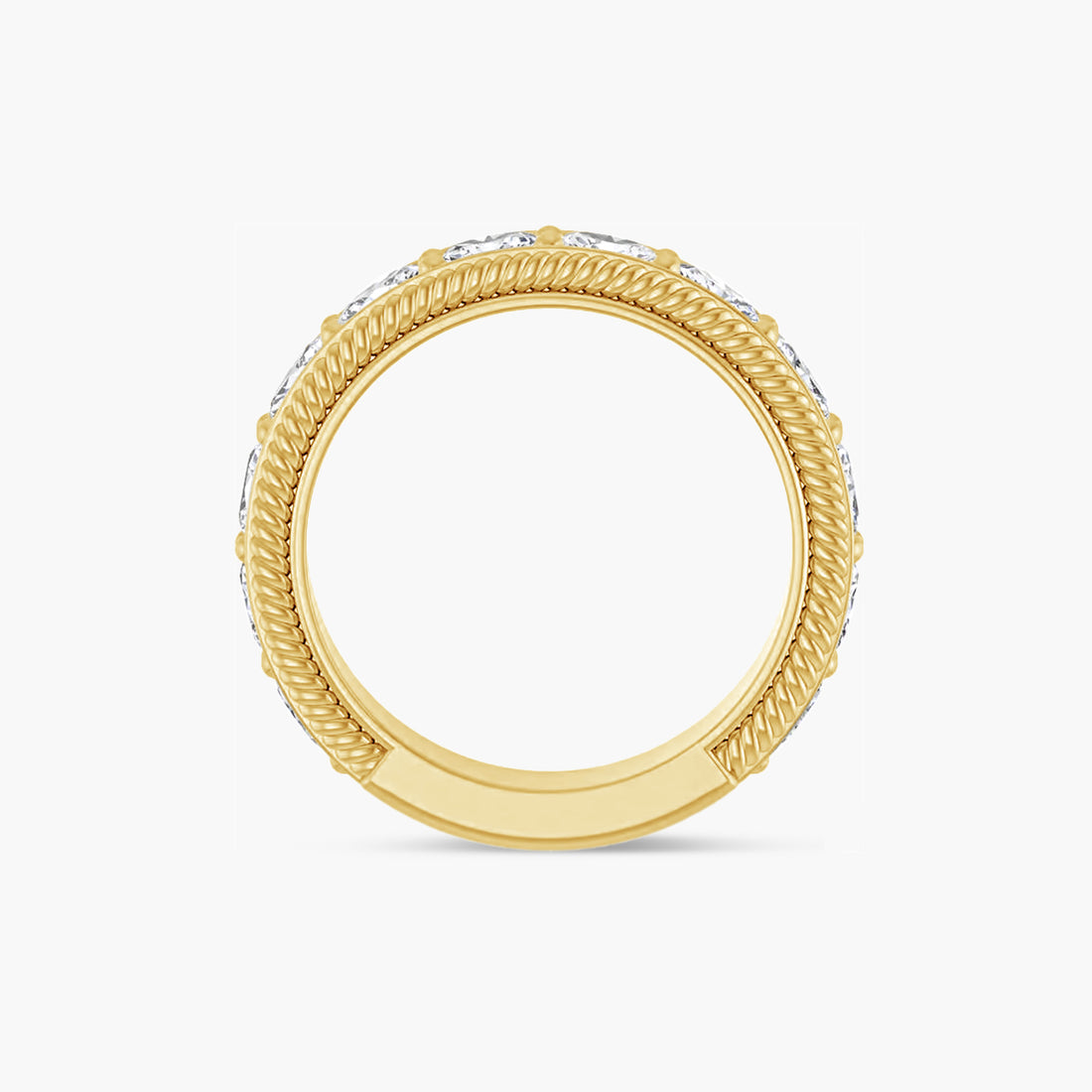 Oval Rope Anniversary Band