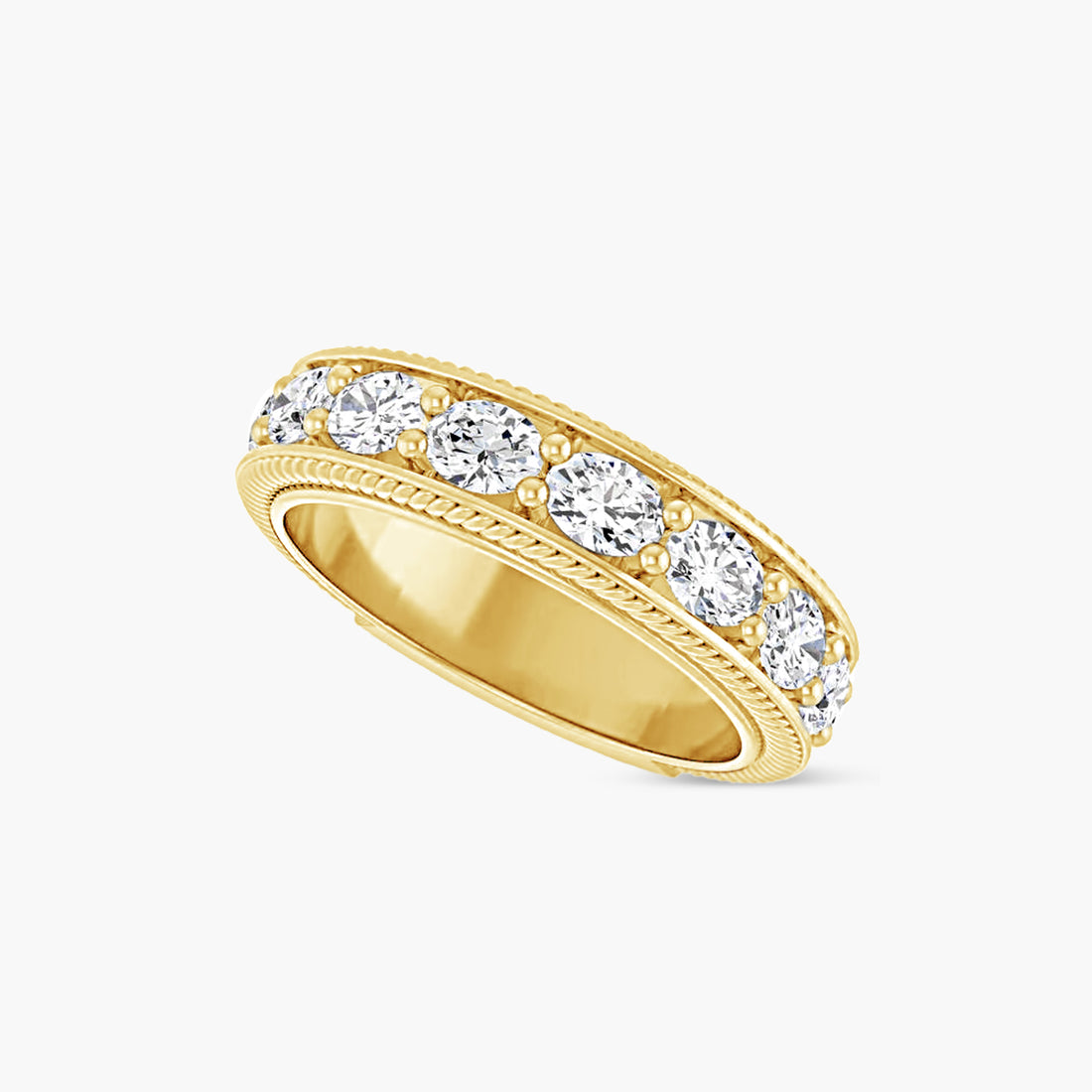 Oval Rope Anniversary Band