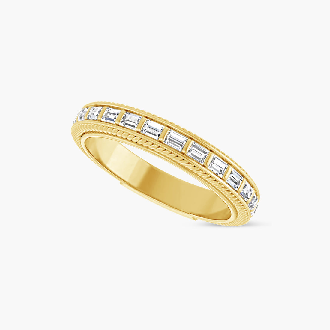 Straight Baguette Rope Anniversary Band