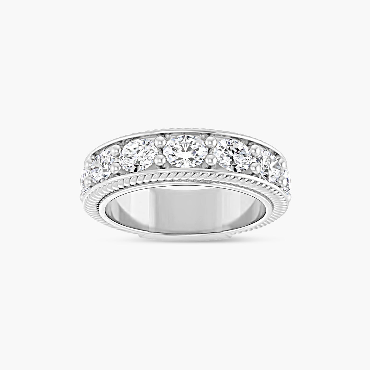 Oval Rope Anniversary Band