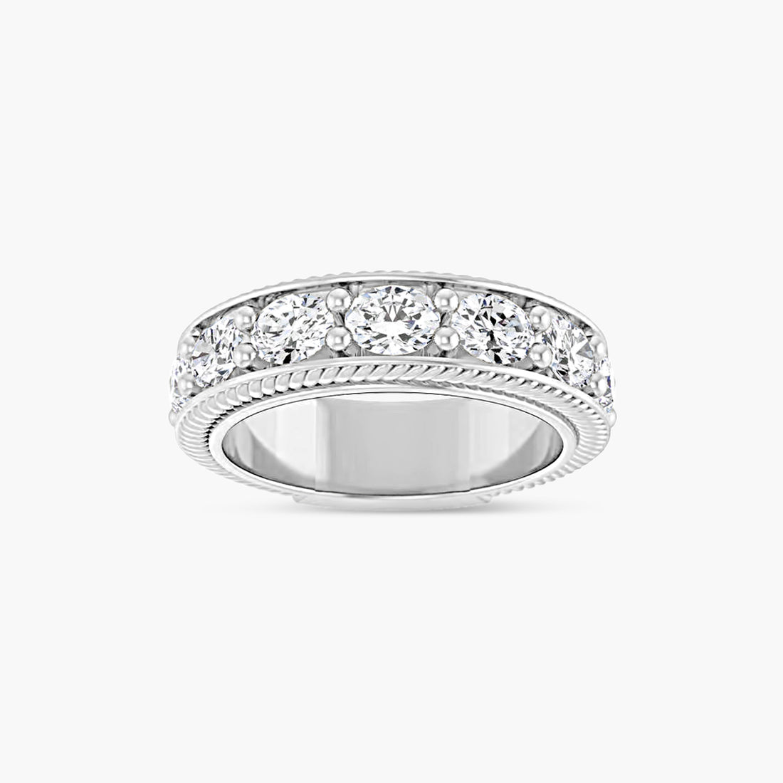 Oval Rope Anniversary Band