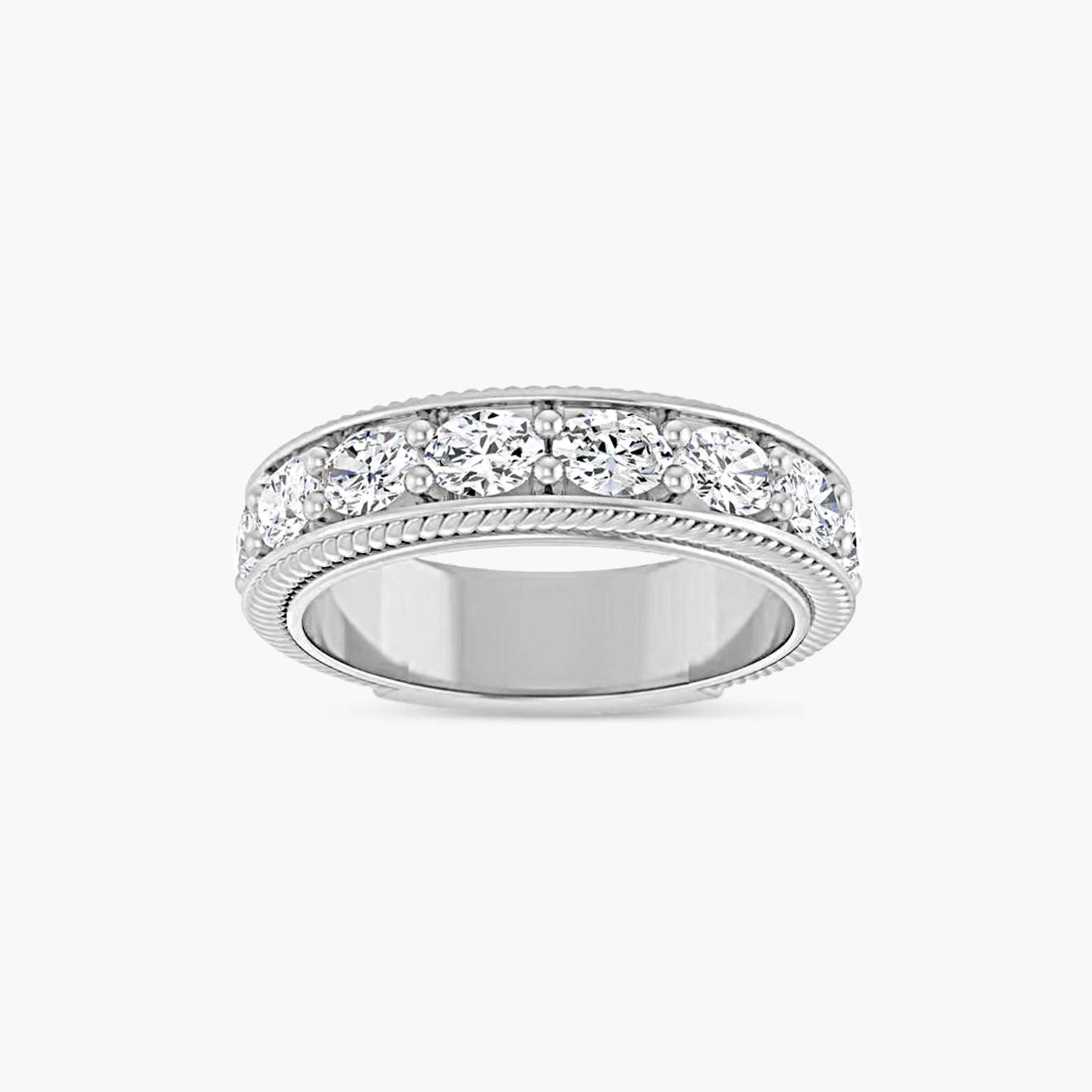 Oval Rope Anniversary Band