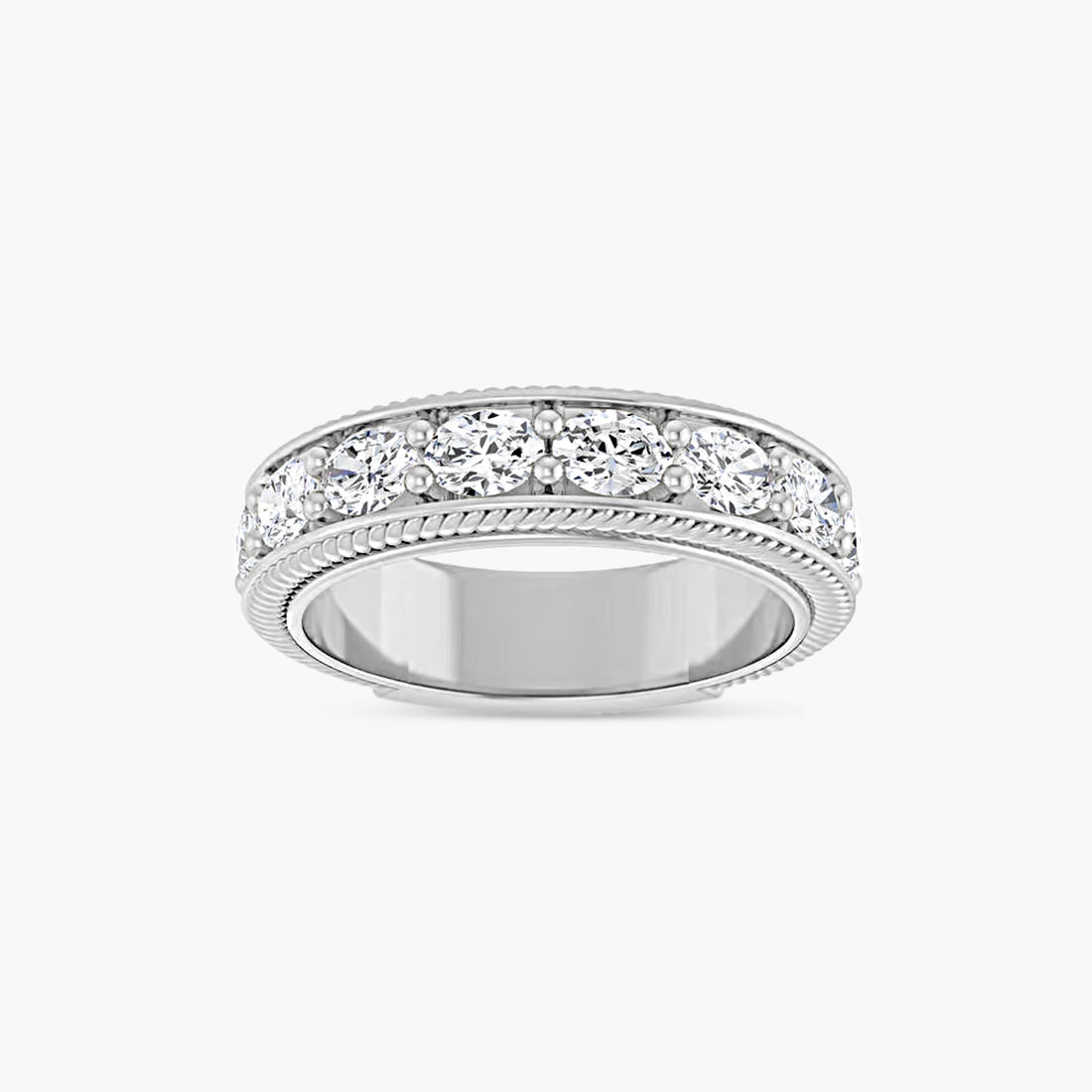 Oval Rope Anniversary Band