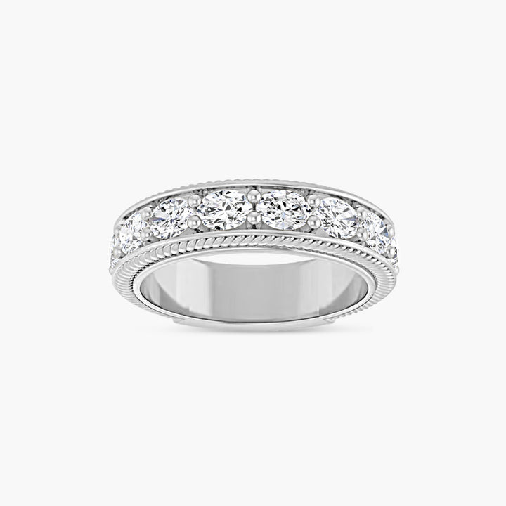 Oval Rope Anniversary Band