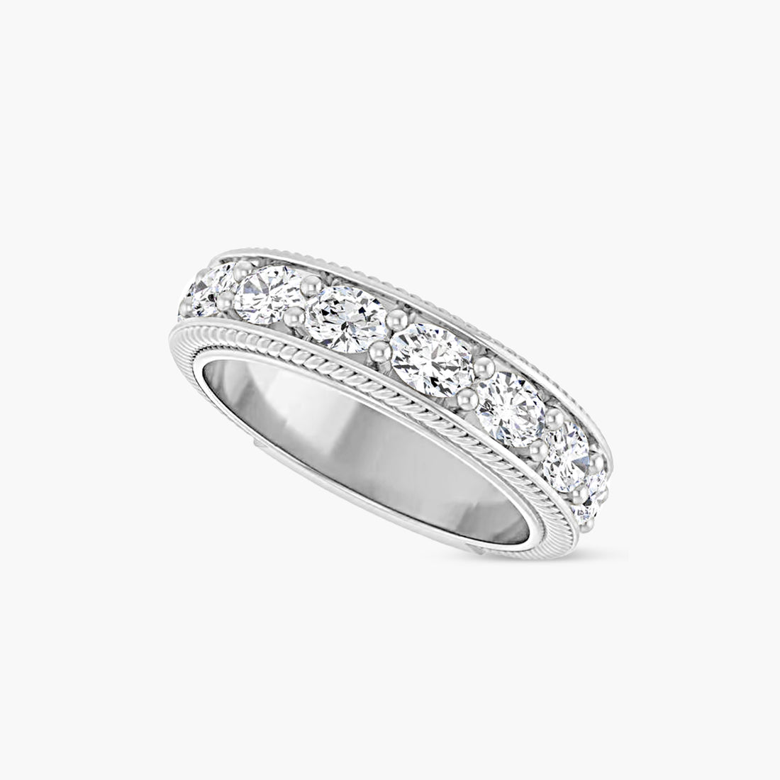 Oval Rope Anniversary Band