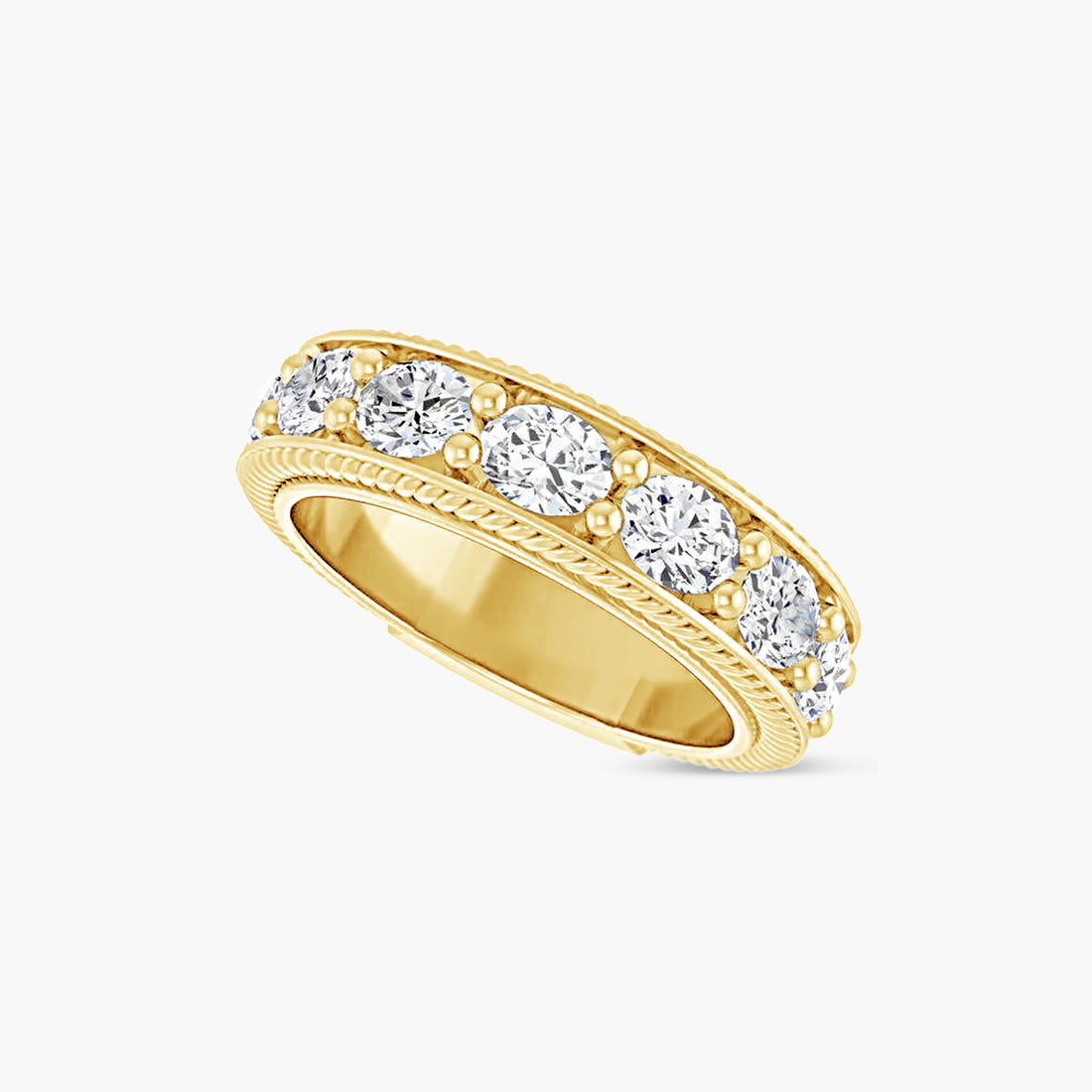 Oval Rope Anniversary Band