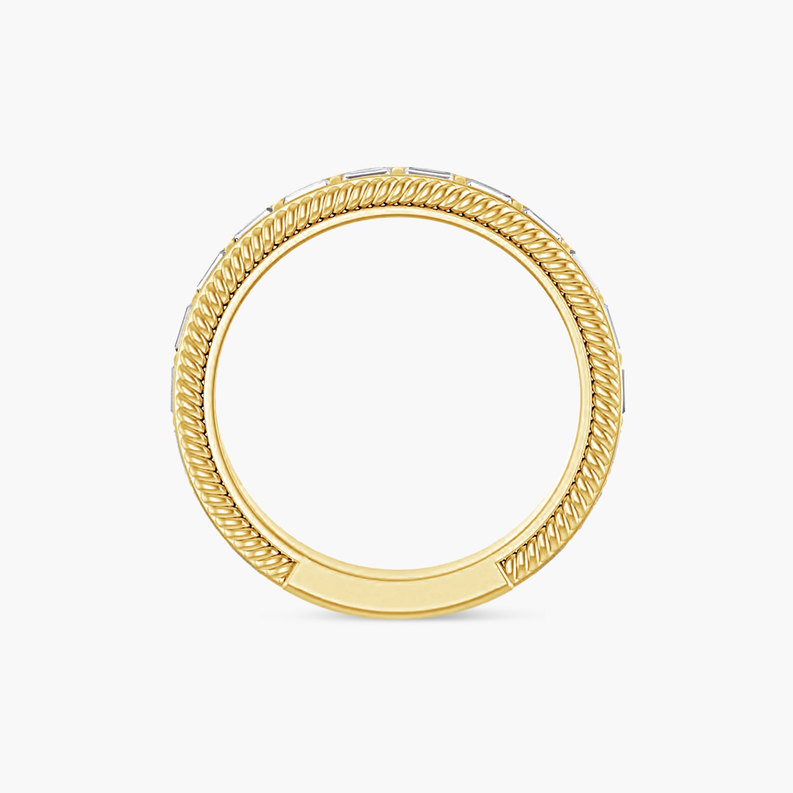 Straight Baguette Rope Anniversary Band