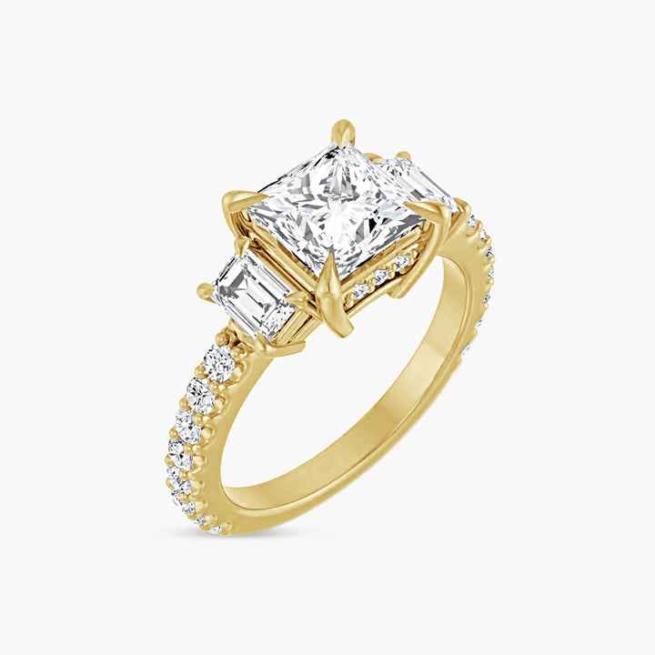 The Accented Selene Square Yellow Gold