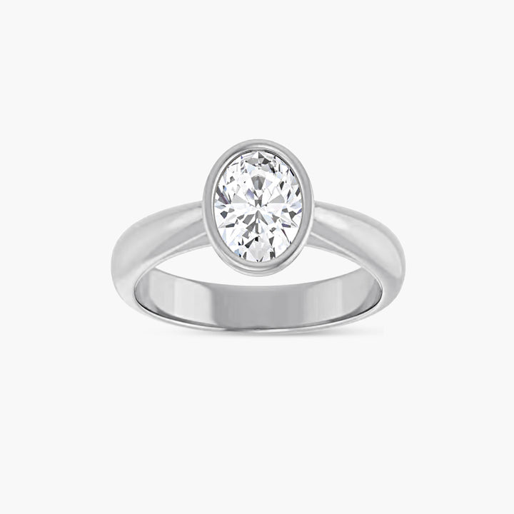 The Bezel-Set Esmé  Oval
