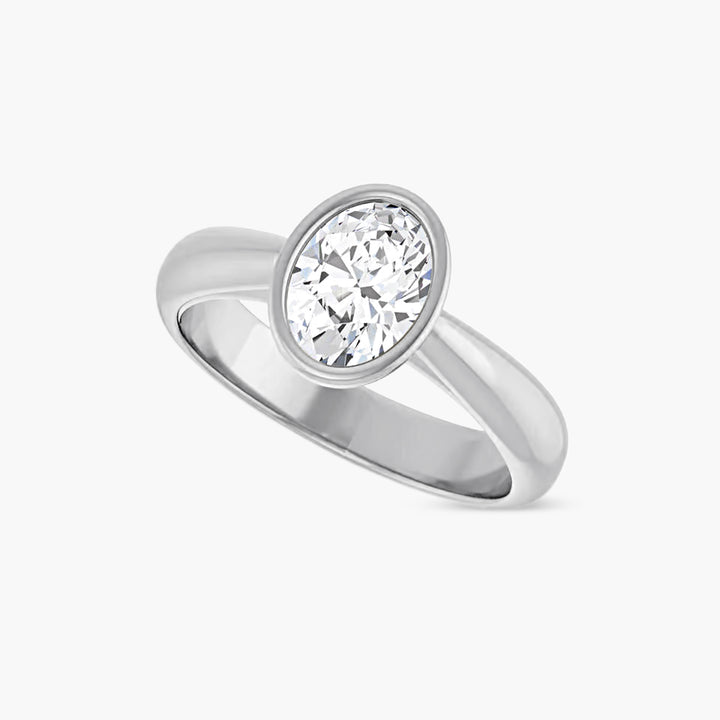 The Bezel-Set Esmé  Oval