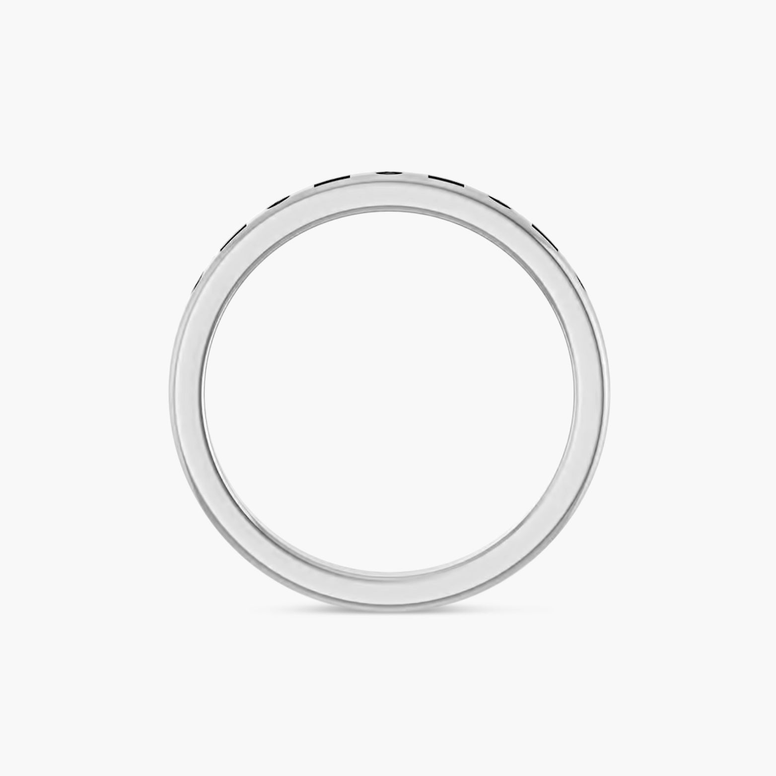 Alternating Baguette & Round Diamond Anniversary Band