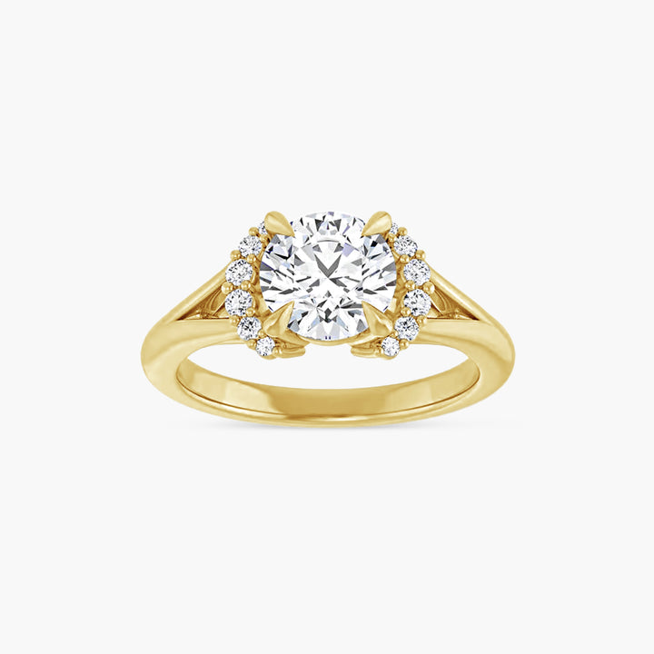 The Accented Iris Yellow Gold