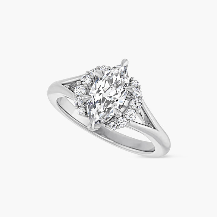 The Accented Iris Marquise