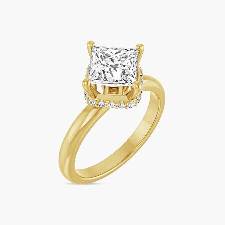 The Hidden Halo Mercy-Rae Square Yellow Gold