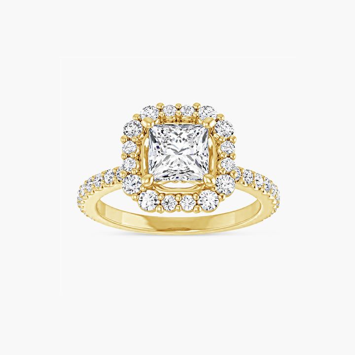 The Halo Thea Square Yellow Gold