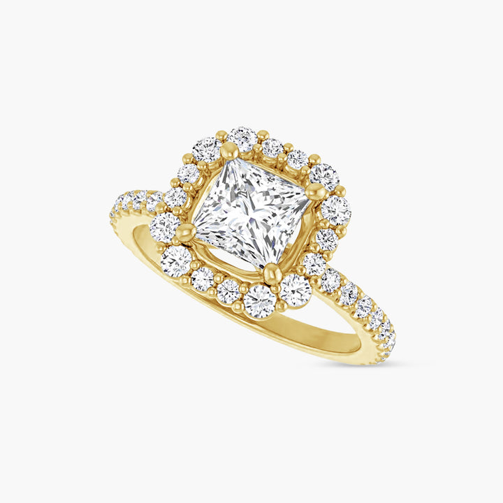 The Halo Thea Square Yellow Gold