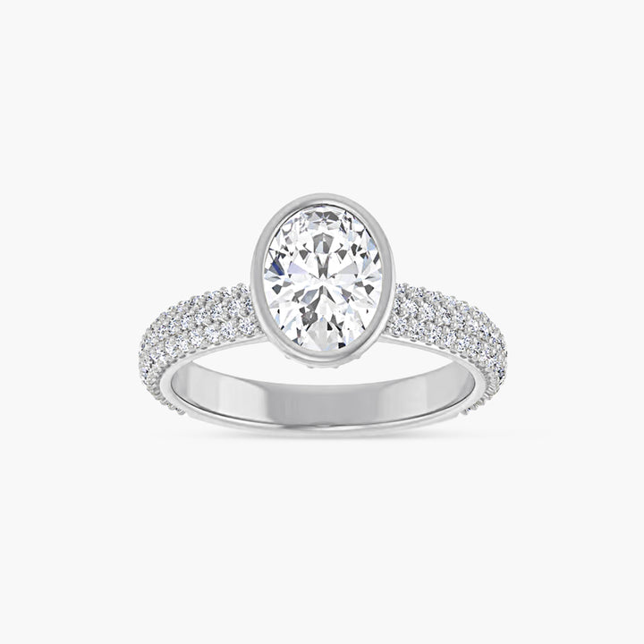 The Bezel-Set Seraphina Oval