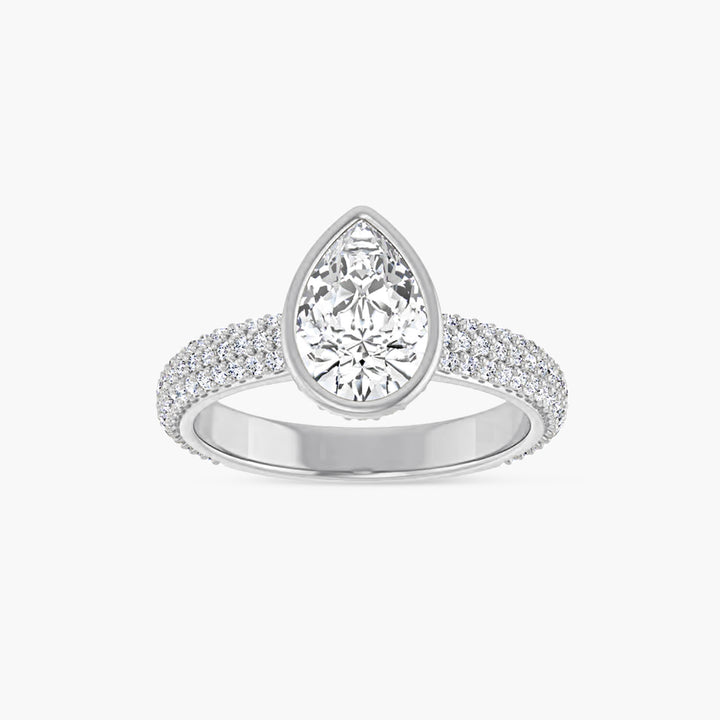 The Bezel-Set Seraphina Pear