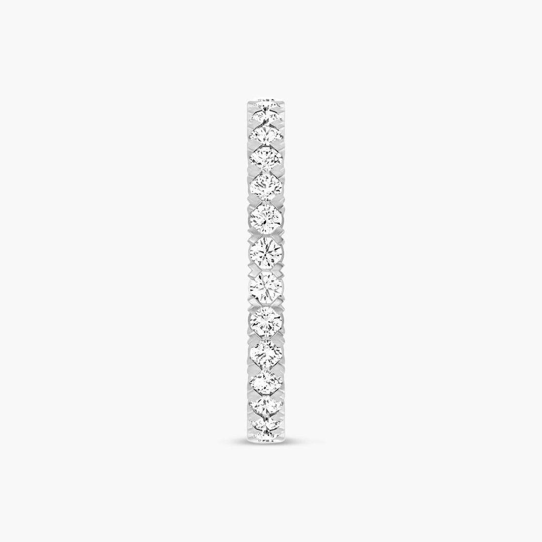 Round Low Profile V-Prong Eternity Band