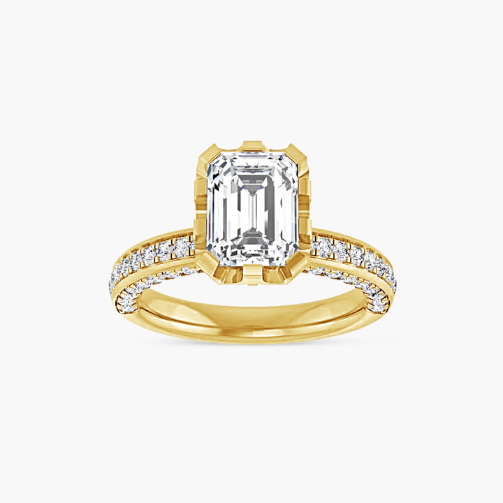 The Accented Lila Emerald Yellow Gold