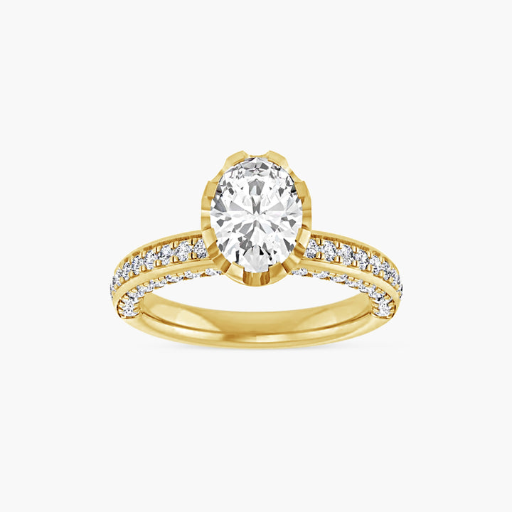 The Accented Lila  Oval  Yellow Gold