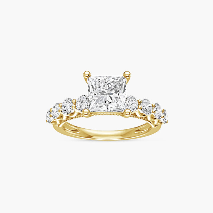 The Accented Lydia-Rose Square Yellow Gold