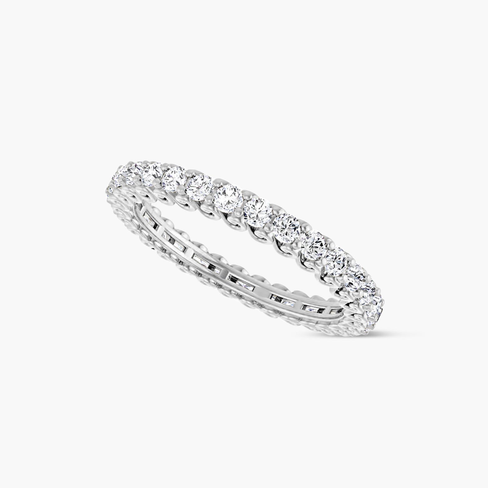2 mm Round Sculptural Eternity Band