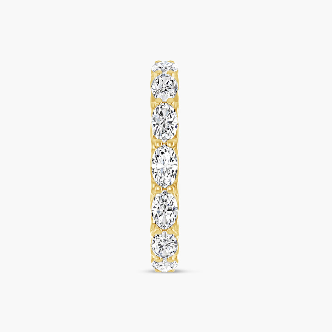 Oval Sculptural Eternity Band