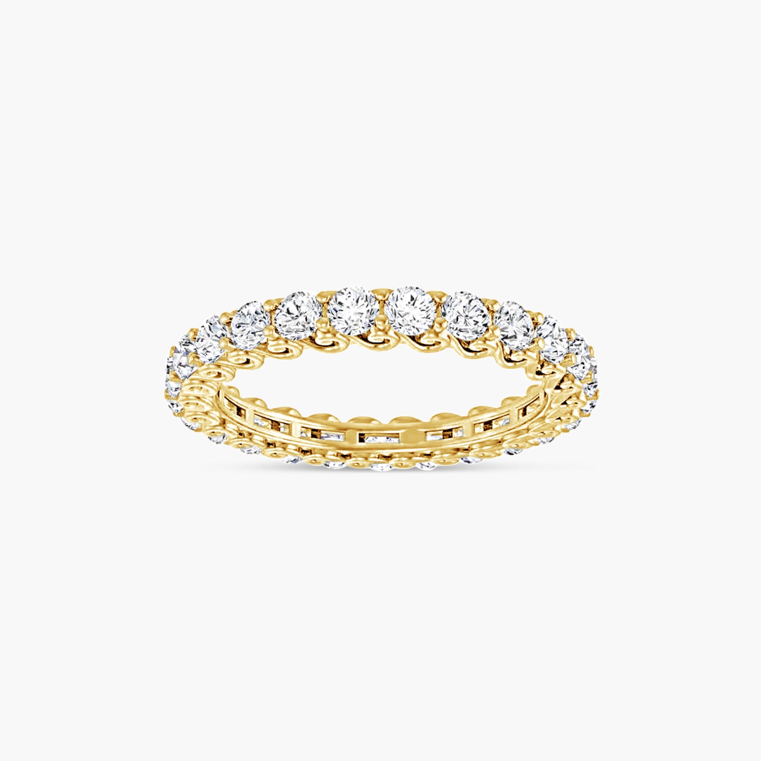 2.5 mm Round Sculptural Eternity Band