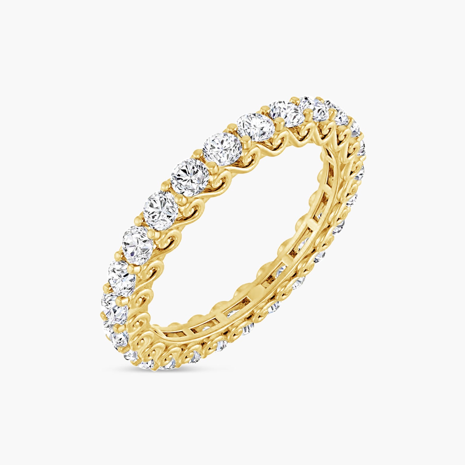 2.5 mm Round Sculptural Eternity Band