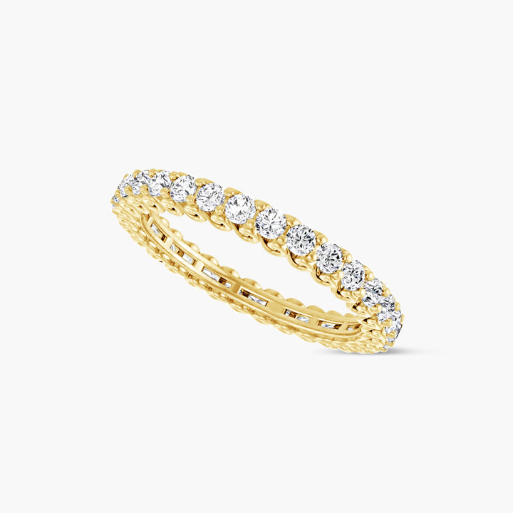 2 mm Round Sculptural Eternity Band