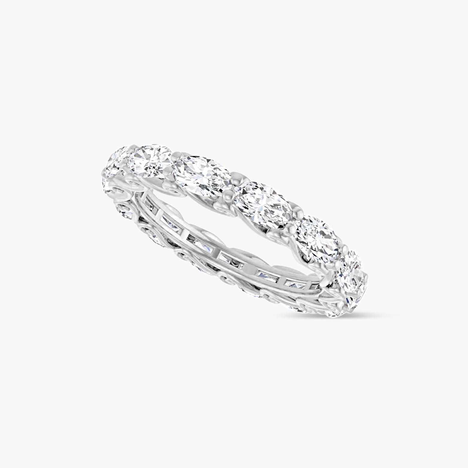 Oval Sculptural Eternity Band