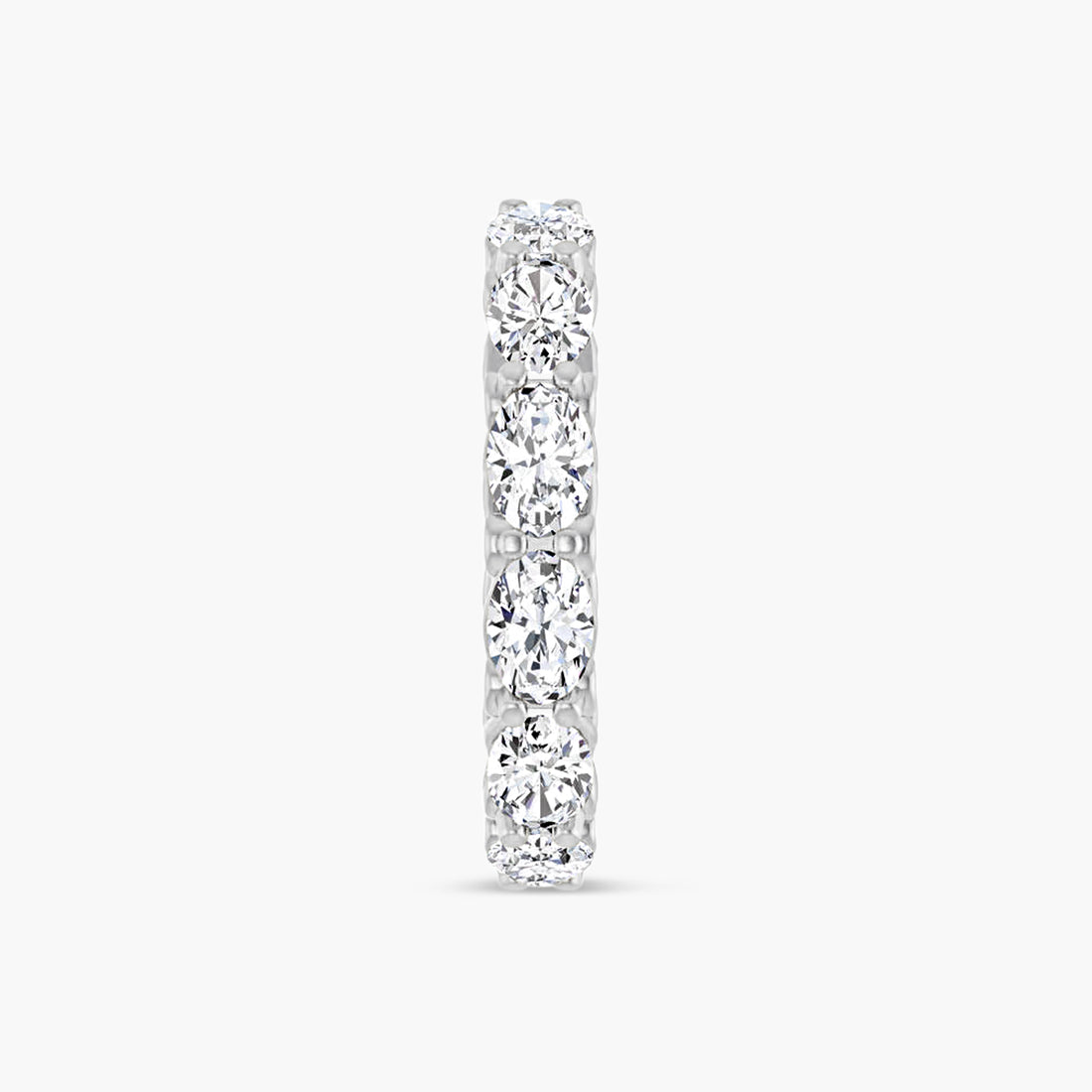 Oval Sculptural Eternity Band