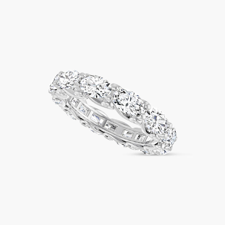 Oval Sculptural Eternity Band