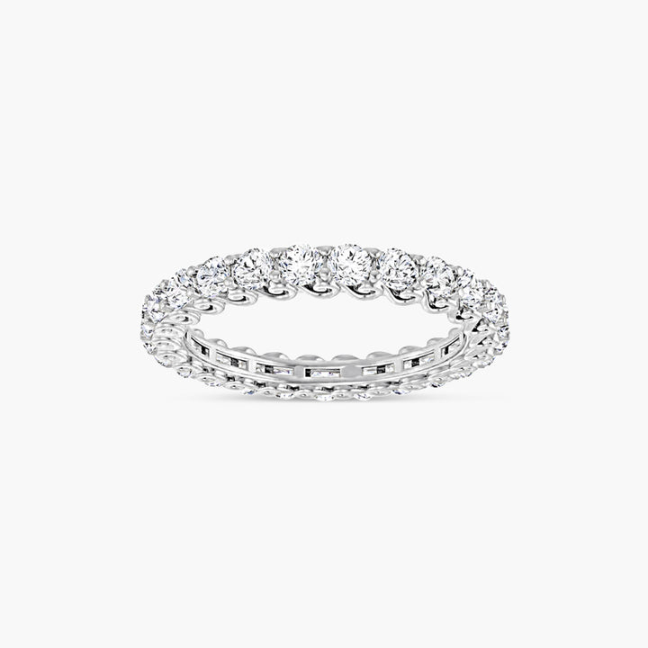 2.5 mm Round Sculptural Eternity Band