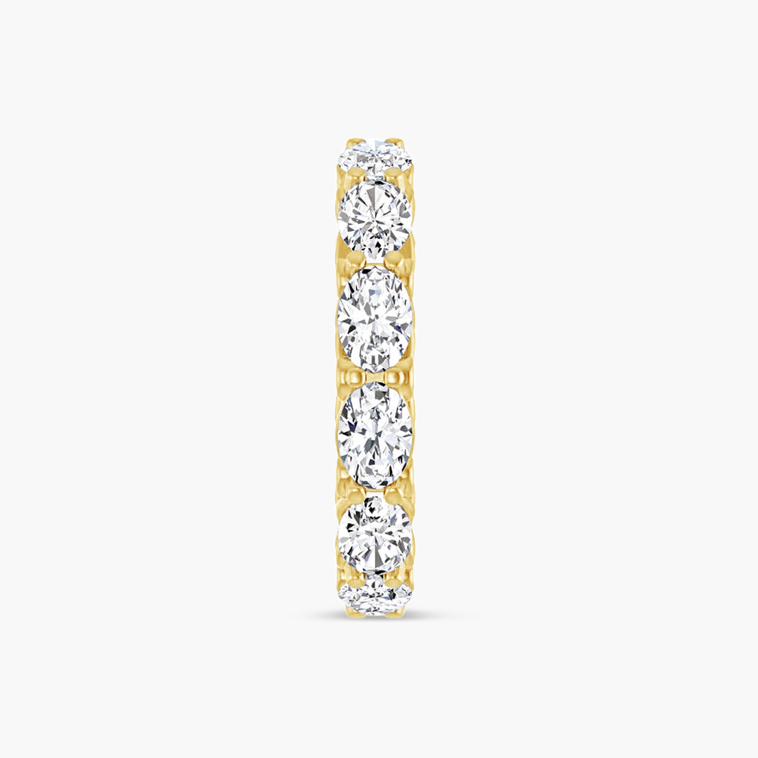 Oval Sculptural Eternity Band