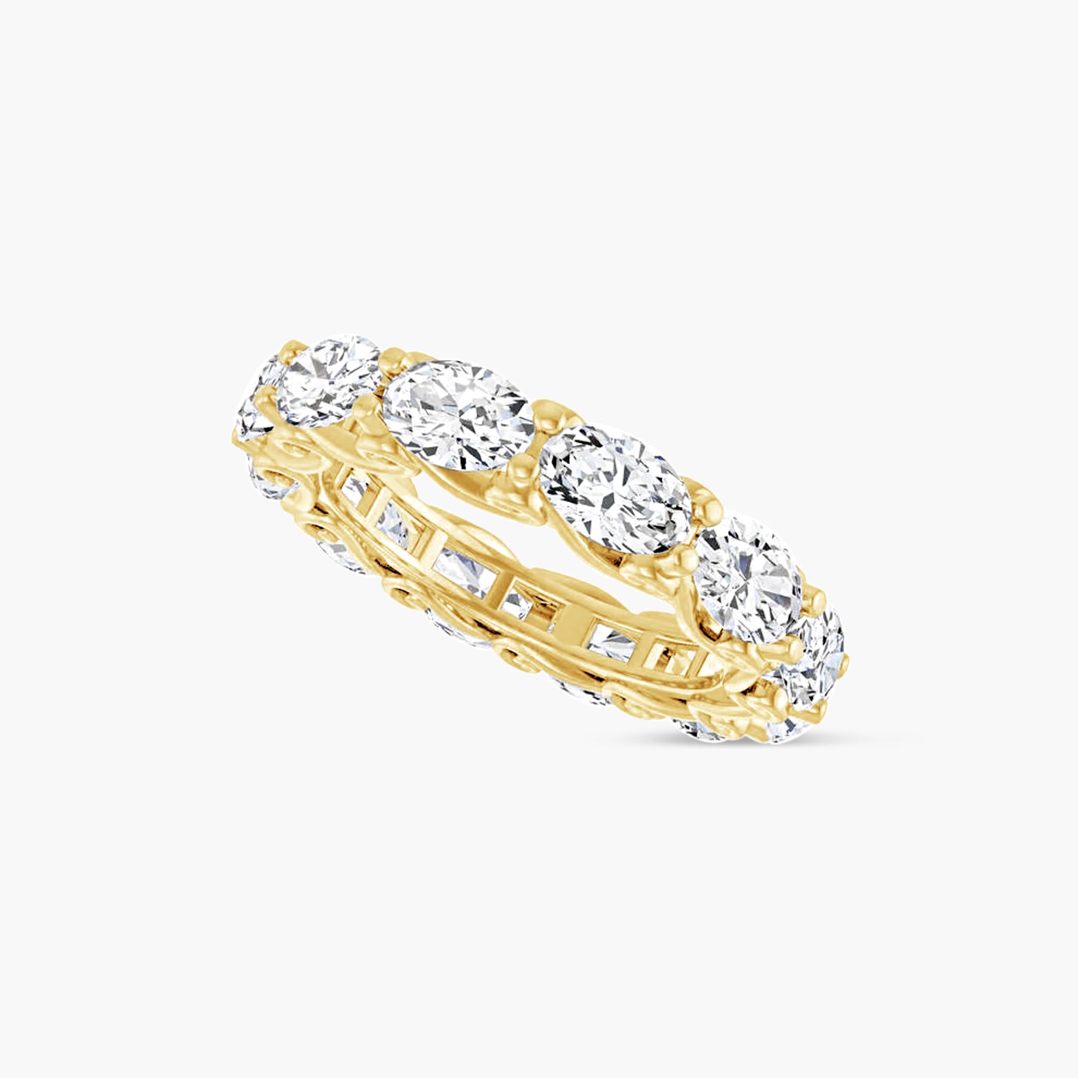 Oval Sculptural Eternity Band