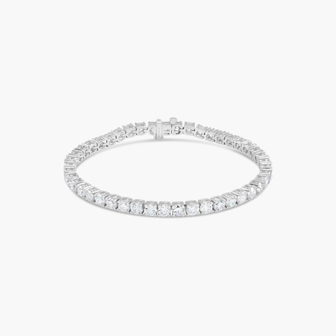10 CTW Classic Lab-Grown Diamond Tennis Bracelet – 14K White Gold