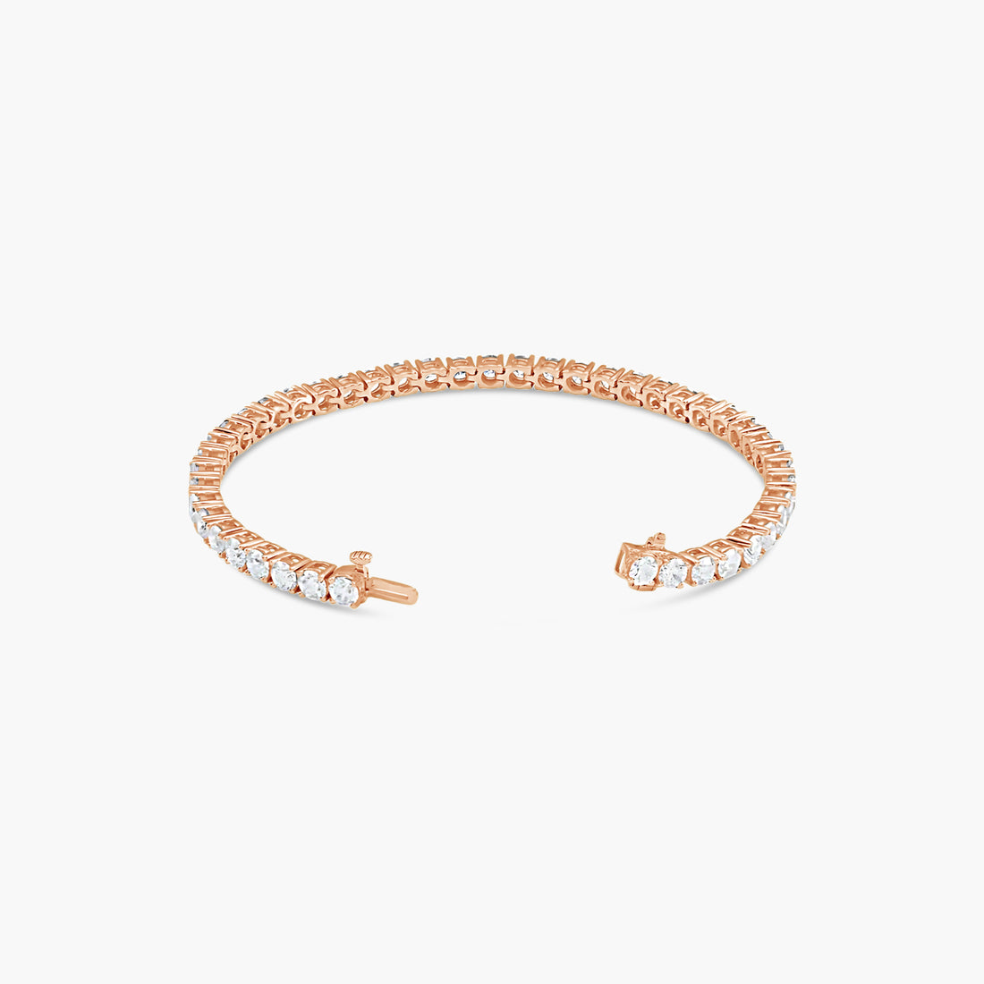 10 CTW Classic Lab-Grown Diamond Tennis Bracelet – 14K White Gold