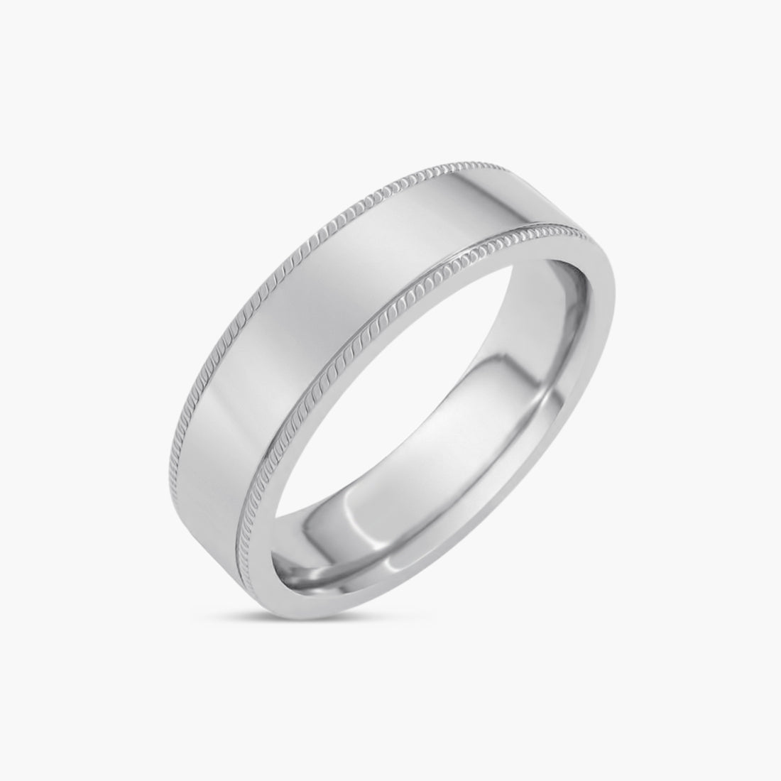 Rope Edge Comfort-Fit Flat Band