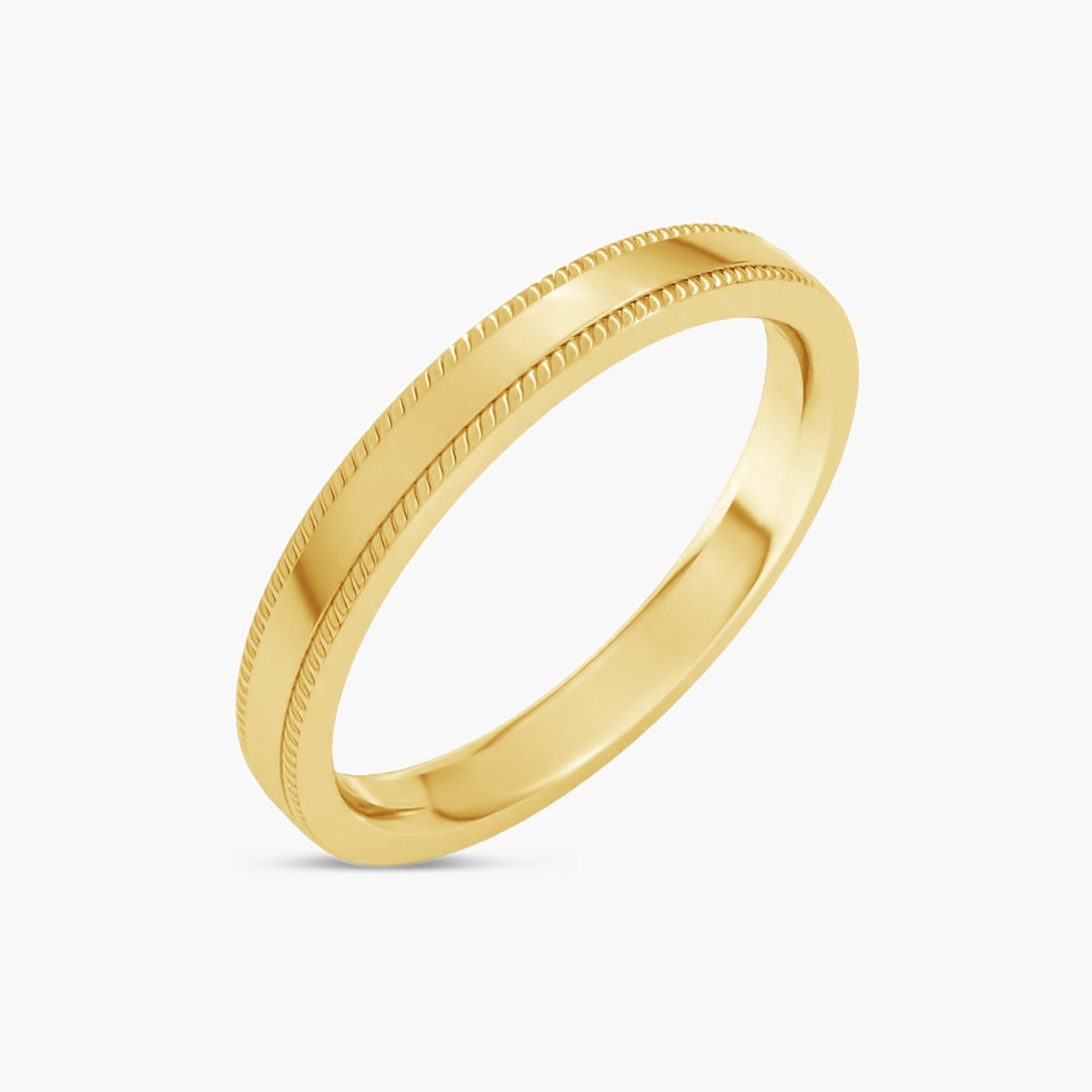 Rope Edge Comfort-Fit Flat Band