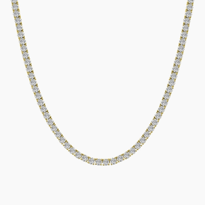 Classic Standard 4 Prong 5.00 CTW Straight Diamond Tennis Necklace