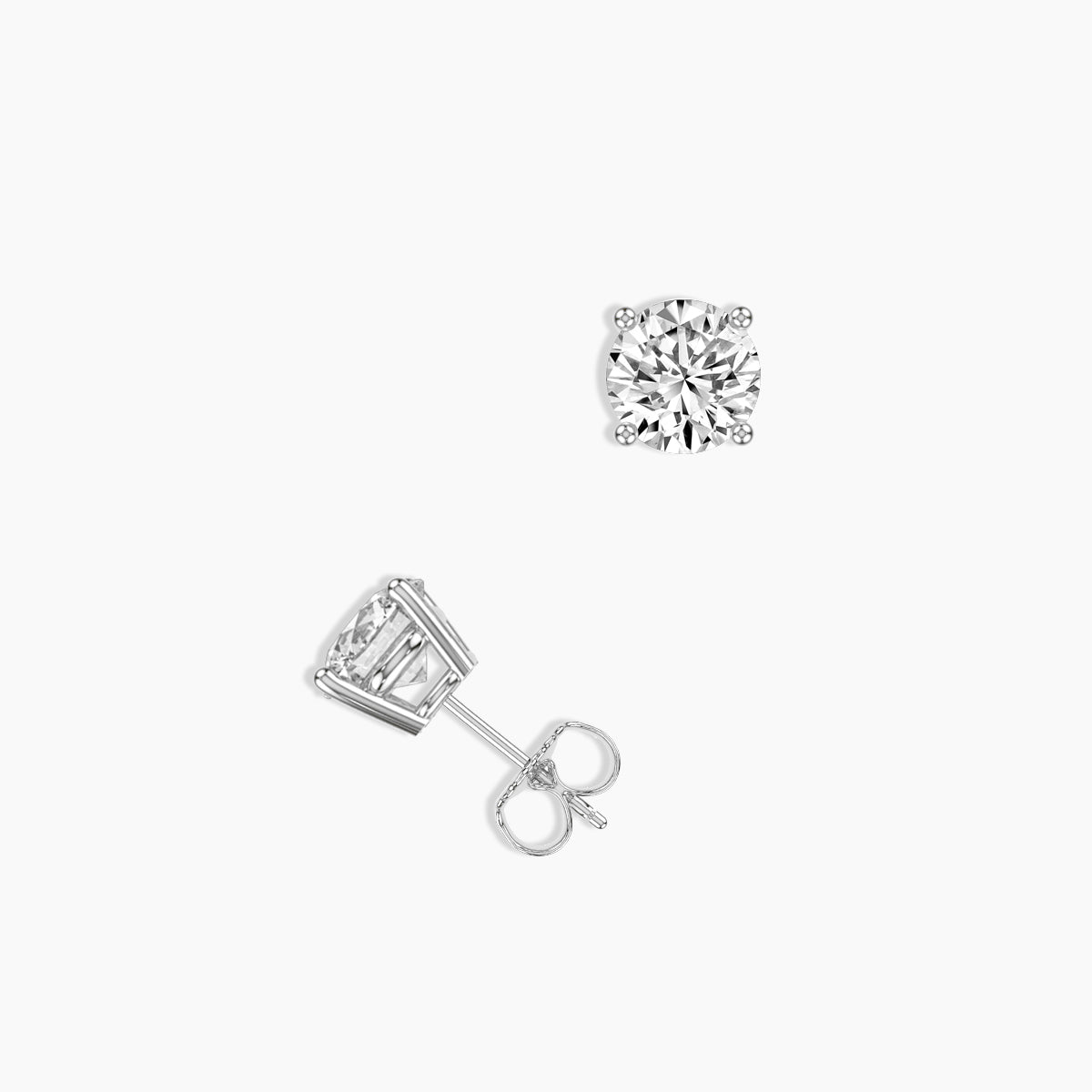 0.75 CTW Grown Diamond Stud Earrings in 14K Gold